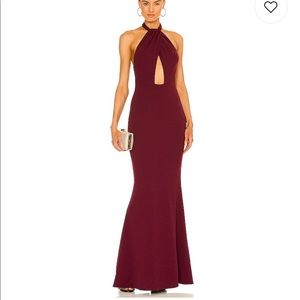 Katie May Petra Gown in Sangria